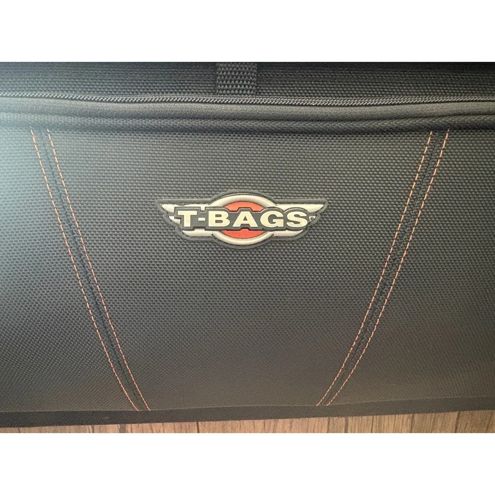 T-Bags Dekker II Tour-Pak Bag Black Motorcycle Luggage‎ TB1600DT Reflective Trim